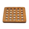 Handmade Teak Wood Trivet for Hot Pot Square