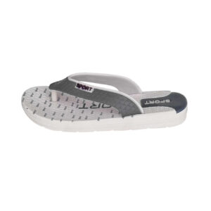 Thong Slippers Lightweight for Men White & Gray