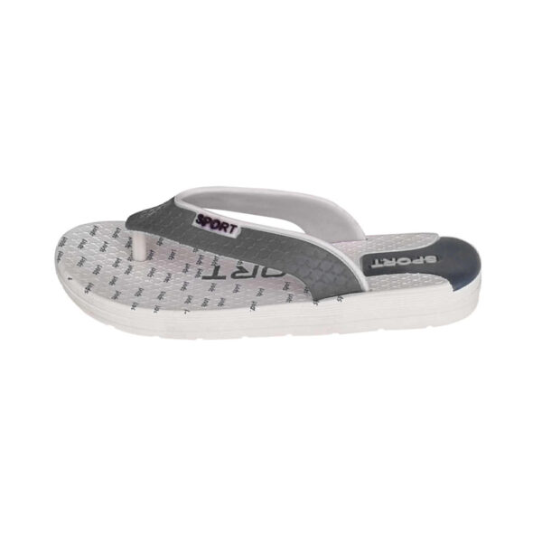 Flip Flop Beach Slippers for Men White & Gray