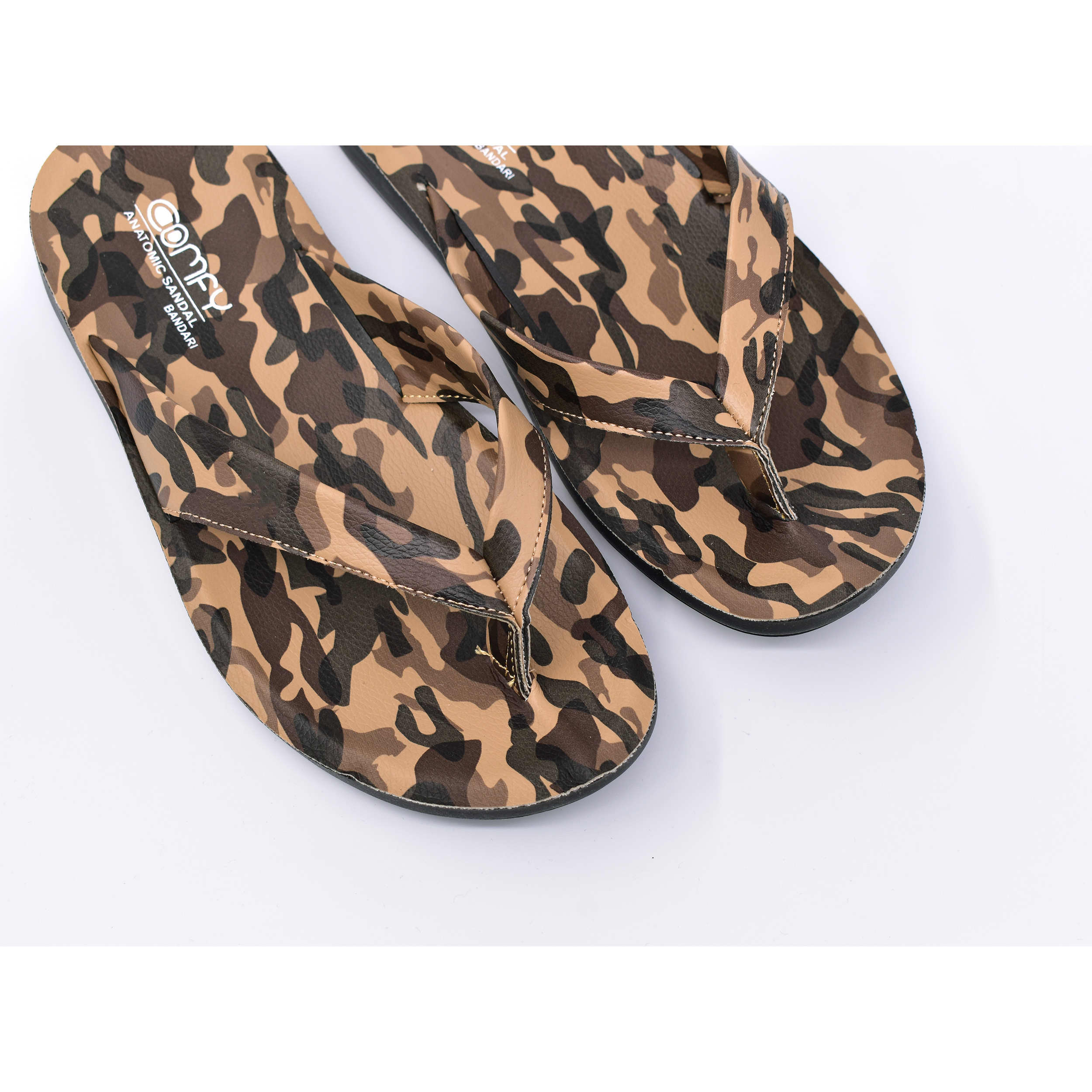 Flip Flop Thong Slippers for Men with Camouflage Design
