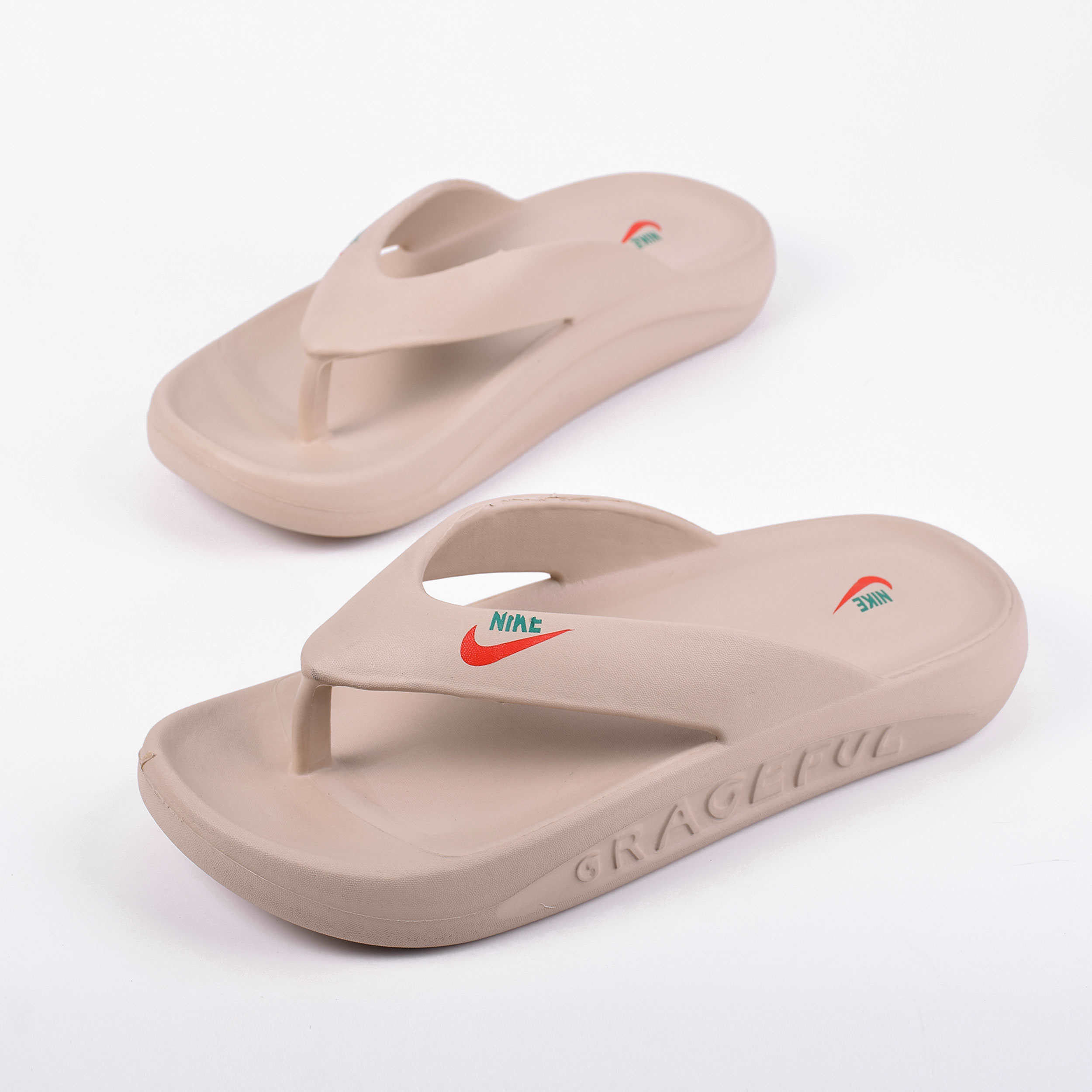 Flip Flop Thong Slippers Non-Slip for Men Light Pink