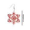 Ceramic Earrings for women Traditional Style Flower