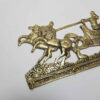 Brass Key Holder Vintage Chariot Unlock Nostalgic Elegance