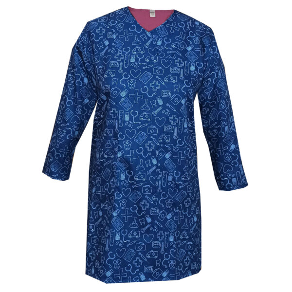 Women's Blue Medical Scrub Top Uniform – Vibrant & Comfortable