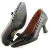 Women's Leather High Heels Shoes with Bow