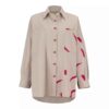 Women's Manto & Pants Set with Two Pockets on the Chest
