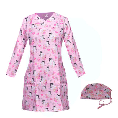 Women’s OB/GYN Uniform & Cap with 3 Pockets – Professional & Functional
