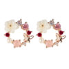 Stud Earrings for Women Floral Design