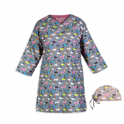 Women’s Vet Scrub Uniform with Cap & 3 Pockets – Functional & Stylish
