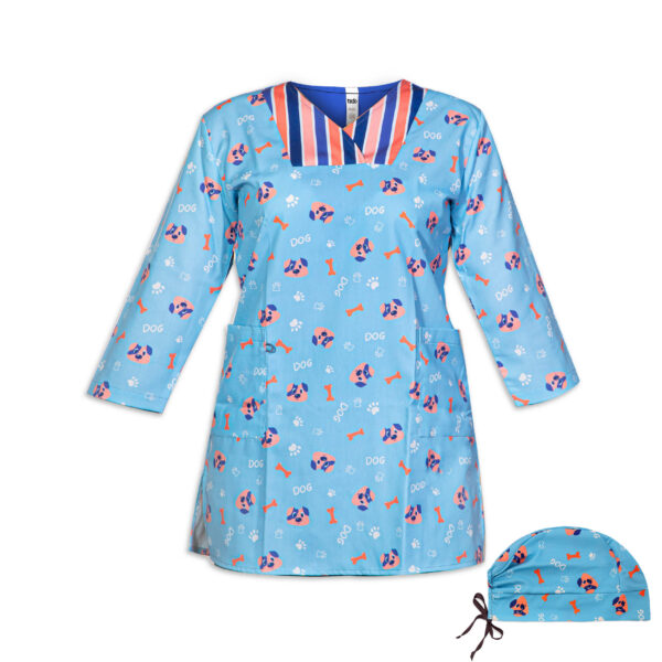 Women's Vet Scrub Uniform with Cap Set – Coordinated & Elegant