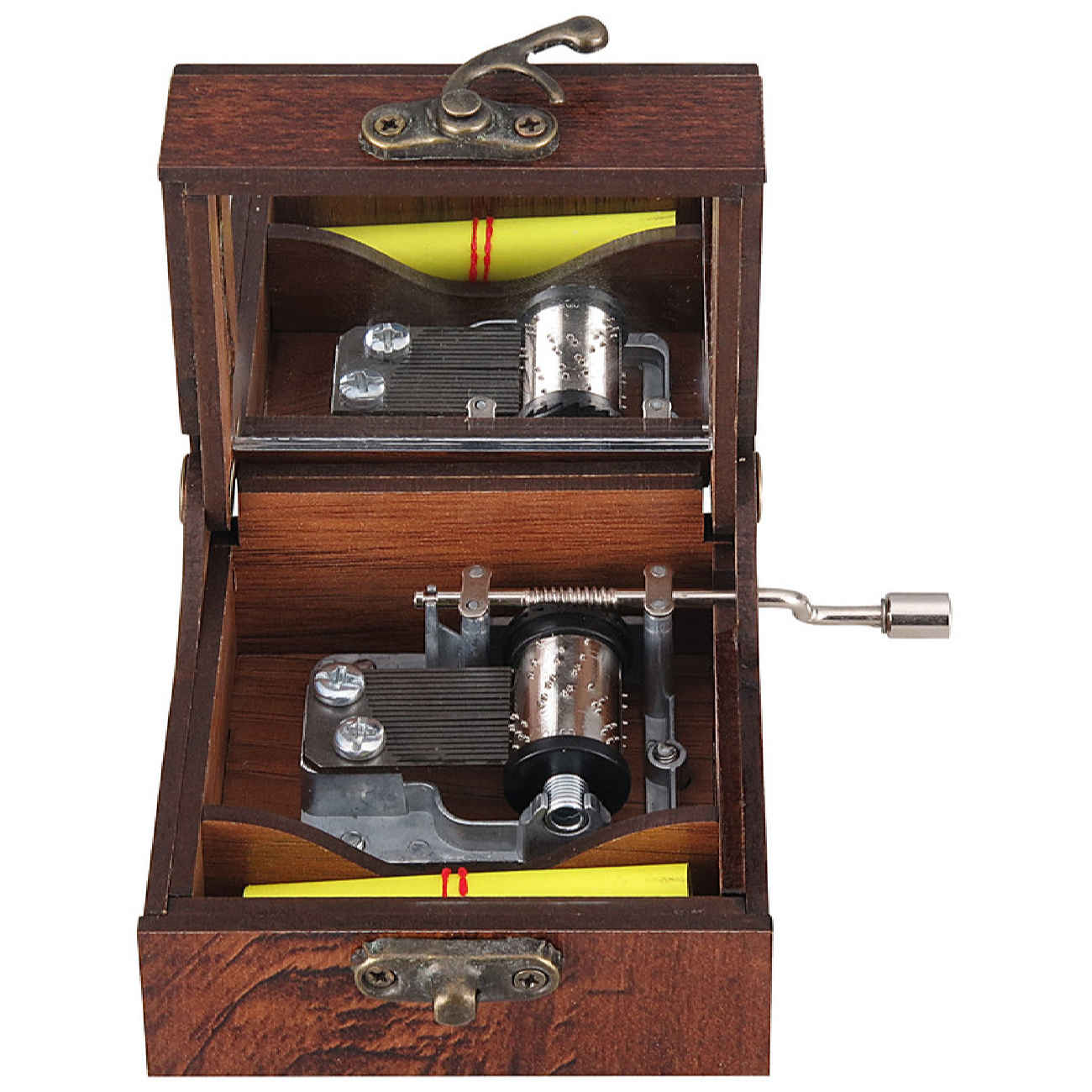 Wooden Musical Box With Persian Carpet Design