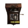 Wooden Musical Box With Traditional Pattern & Mirror Inside