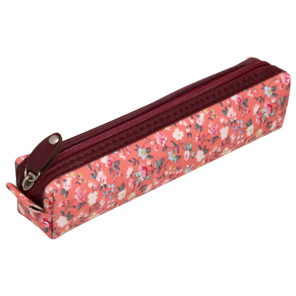 Zipper Pencil Pouch Floral Design for School & Office