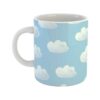Ceramic Coffee Mug with Clouds Design