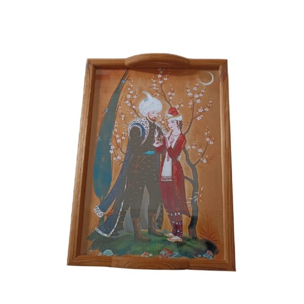 Artistic Wooden Glass Tray – Khosrow & Shirin Persian Design