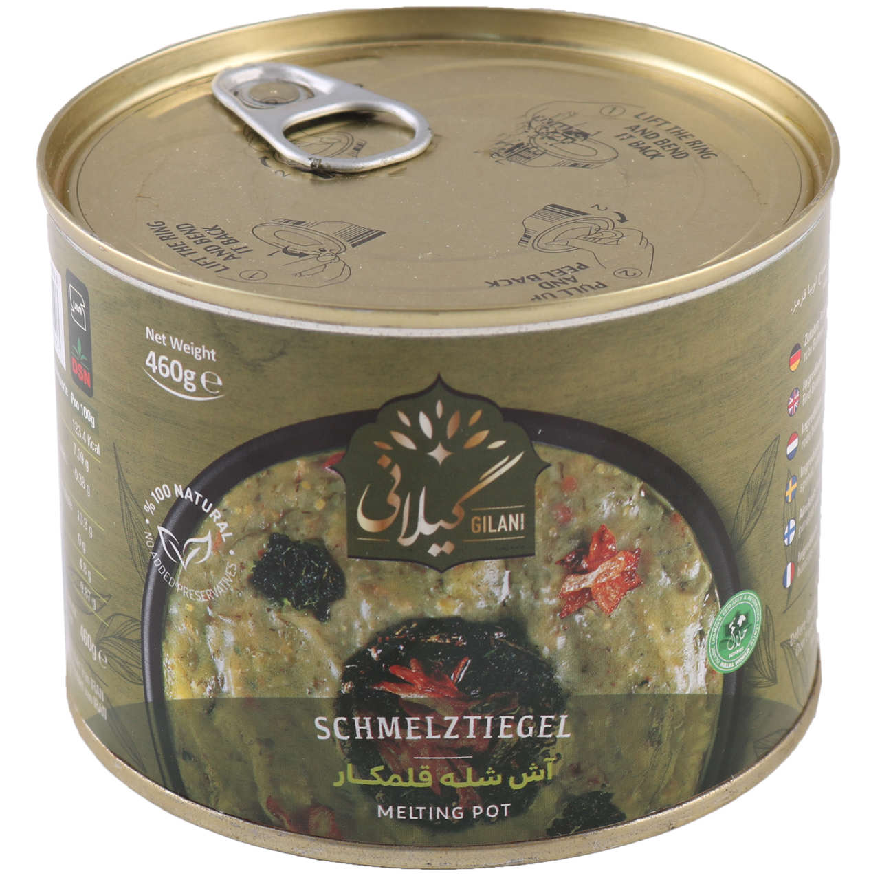 Ash-e Shole Ghalamkar – Gilani Persian Soup, Canned (460g, Pack of 5)