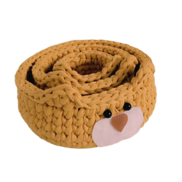 Bear Crochet Storage Basket Yarn Set of 3