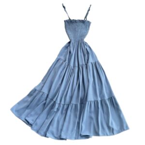 Blue Beach Dress for Women Model Summer Night