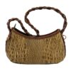 Handmade Brown Leather Crossbody Bag - Gina Model