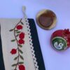 Persian Bukhara Embroidery Makeup Bag with Pomegranates Design