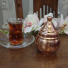 Handcrafted Copper Storage Jar - Ideal for Kitchen Organization Hammered with Handle