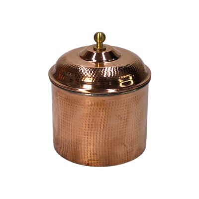 Copper Canister Jar Hammered to Enhance your Kitchen Handcrafted