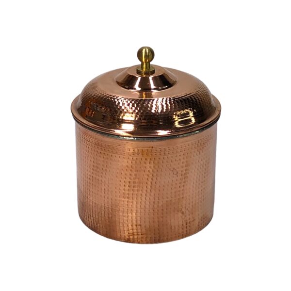 Copper Canister Jar Hammered to Enhance your Kitchen Handcrafted