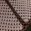 Crochet Tablecloth Hand Knitted Square Light Pink