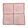 Crochet Tablecloth Hand Knitted Square Light Pink