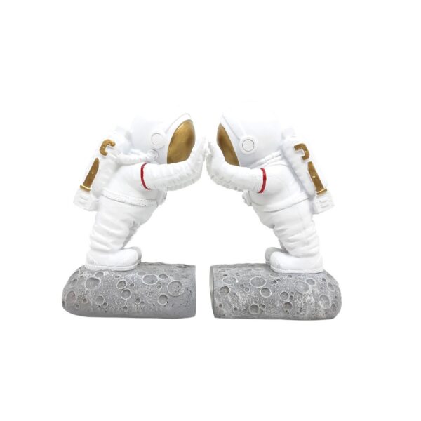Astronaut Design Polyester Sculpture Bookend – Fun for Youthful Spaces