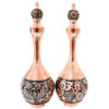Decorative Copper Bottle Persian Handcrafted Engraved Persian Inspired (x2)