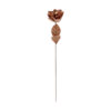 Decorative Copper Flower Handcrafted with Artistic Floral Design for Home Decor (x10)