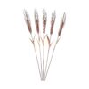 Decorative Copper Wheat Flower – Handcrafted with Sheaf Design for Floral Art Decor (5x)