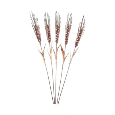 Decorative Copper Wheat Flower – Handcrafted with Sheaf Design for Floral Art Decor