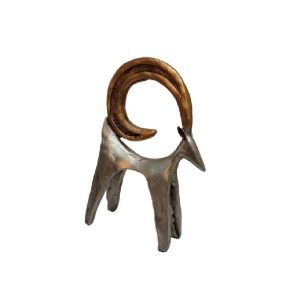 Decorative Ram Figurine - Rustic Animal Statue