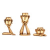 Decorative Sculpture Vase with Human Face Design 3 Pieces