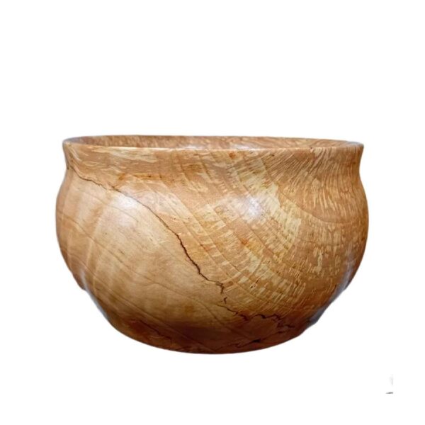 Decorative Wooden Bowl Handcrafted Rustic Style
