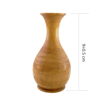 Handcrafted Mini Flower Vase Made from Natural Solid Wood Rustic – Set of 2