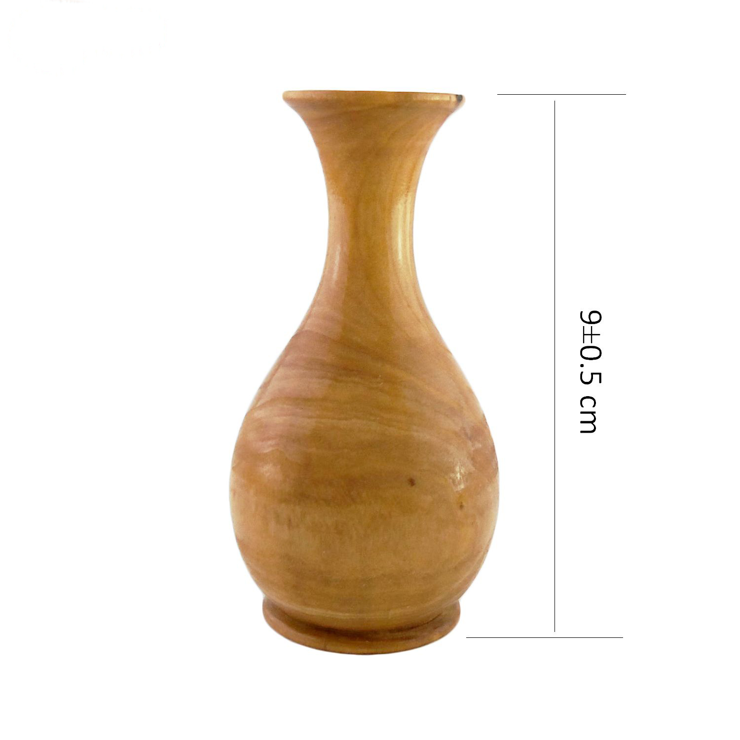 Handcrafted Mini Flower Vase Made from Natural Solid Wood Rustic – Set of 2
