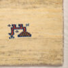 Persian Gabbeh Wool Rug Handwoven in Fars Cream