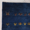 Persian Gabbeh Wool Rug Handwoven in Fars with Animal Motifs