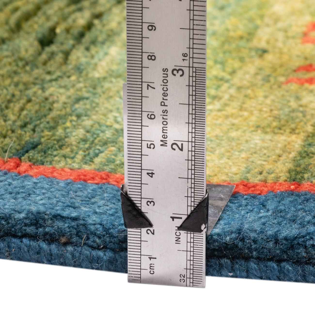 Persian Gabbeh Wool Rug Handwoven in Fars Animal Motifs