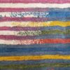 Genuine Persian Gabbeh Wool Rug Handwoven Striped Red