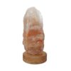 Persian Glow Salt Lamp - Handcrafted with Wooden Base & Rock Design