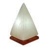 Persian Glow Salt Lamp - Handmade with Wooden Base & Pyramid Design