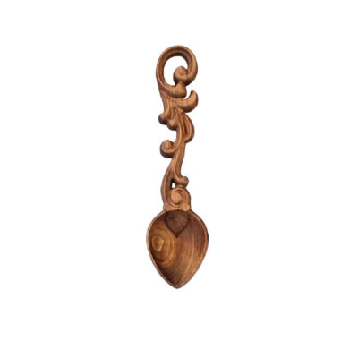 Handmade Nut Serving Spoon with Wood