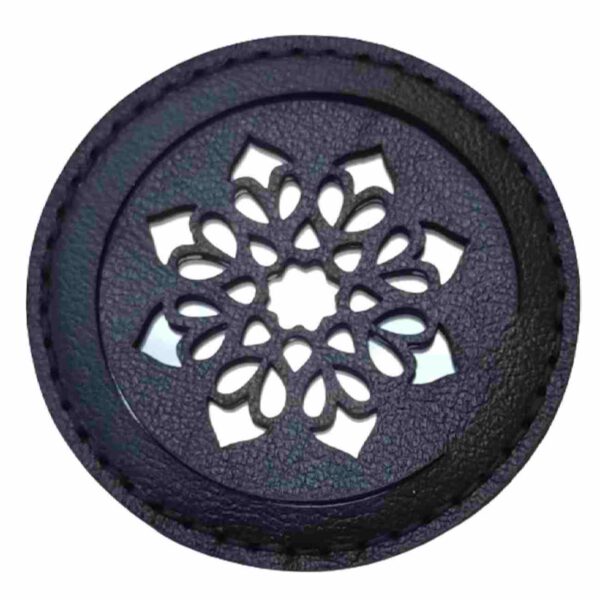 Portable Pocket Mirror with Persian Inspired Leather Design