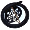 Portable Pocket Mirror with Persian Inspired Leather Design