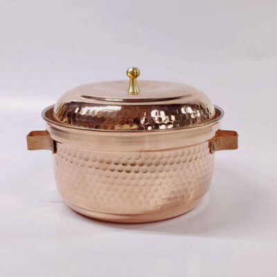 Persian Copper Stock Pot – Traditional Hammered Cooking Style