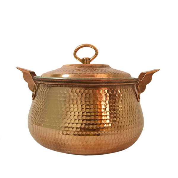 Persian Copper Stock Pot - Traditional Hammered Cooking Style Shiva